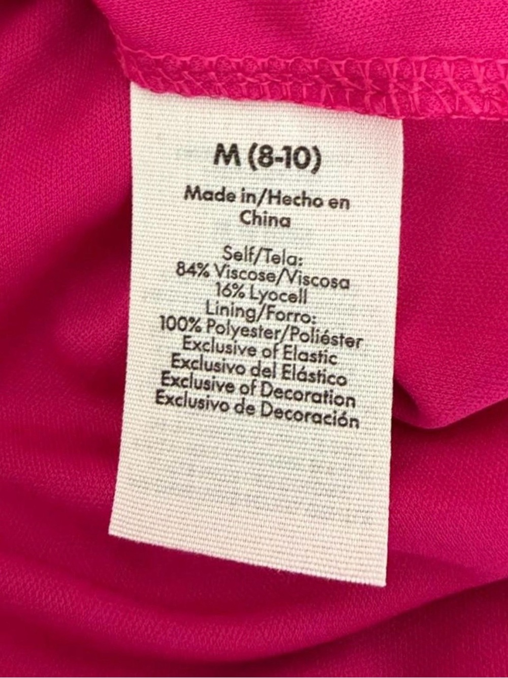 No Boundaries Hot Pink Smocked Tiered Mini Dress - Picture 5 of 6